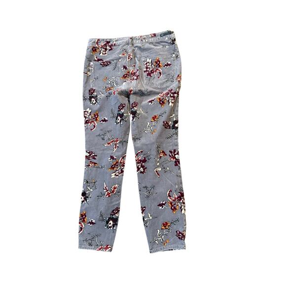 Anthropologie Pilcro & The Letterpress High Rise Skinny Floral Corduroy Pants - Picture 4 of 4